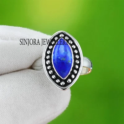 Anello regalo fatto a mano in argento sterling 925 con pietra preziosa... - Immagine 1 di 4
