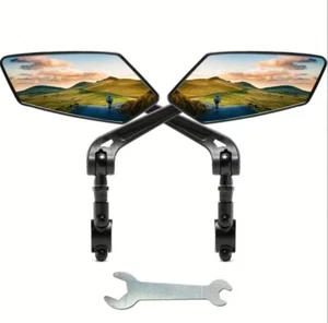 2 Piece Bike Handlebar Mirrors With Mounts - Picture 1 of 5