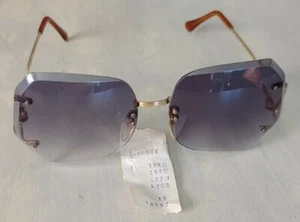 Vintage Fly Eye Sonnenbrille große Gläser neu mit Original Verkaufsbeleg & Preisschild - Bild 1 von 9