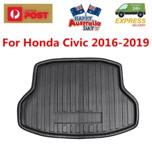 Auto Rear Trunk Mat Carpet Bootmat Dustproof Foam Cover For Honda Civic 2016-19 - Picture 1 of 8