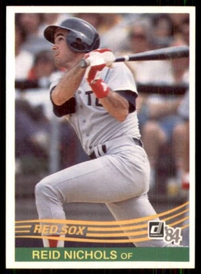 1984 Donruss Set Break #614 Reid Nichols Boston Red Sox - Image 1 of 2