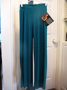 IMAN Global Chic Aqua Green Wide Leg Palazzo Pants Size XS NWT - Picture 1 of 3