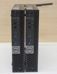 Dell Optiplex 7060 micro lot of 2x Core i7-8700T 16gb matched ram wifi hdmi - Picture 1 of 7