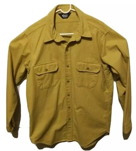 Woolrich Hombre Beige Camel XL? Camisa de franela de algodón pesado de colección BONITA - Imagen 1 de 7