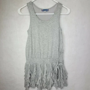 Truly Me By Sara Sara Girls Size 12 Casual Fun Dress Gray Sleeveless - Picture 1 of 7
