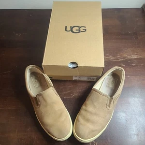 Ugg Womens Slip On Leather Shoes/Tan/light BROWN Sneakers Size 10   - Picture 1 of 7