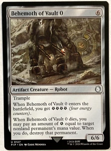 MTG Behemoth of Vault 0 Fallout 0127 - Foto 1 di 2