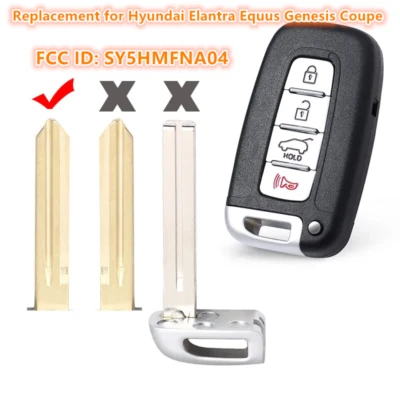 for Hyundai Elantra Equus Genesis Coupe 2009 2010-2016 Remote Key Fob SY5HMFNA04 Foto 1 de 2