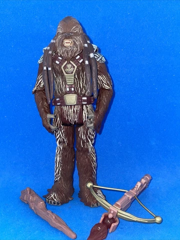STAR WARS ROTS TARFFUL WOOKIEE FIRING BOWCASTER! LOOSE COMPLETE Cover
