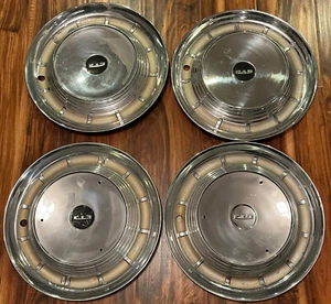 1958 EDSEL VINTAGE OEM 14” HUBCAP WHEEL COVERS Set Of 4 1959 1960 Corsair Ranger - Picture 1 of 21