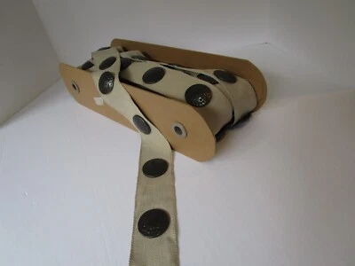 Cabezal de uñas martillado Samuel & Sons 2,25" W borde borde cinta de lino color tostado ROAN Foto 1 de 4