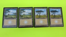 4x  PLAINS PORTAL 1   2x B  2x C  BASIC LAND MAGIC THE GATHERING MTG CARD  #2 NM