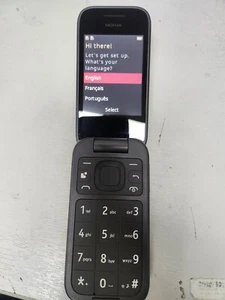 Nokia 2660 Flip 4G Dual Sim Black TA-1469 Unlocked - Afbeelding 1 van 4
