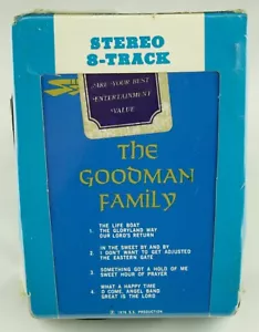 NOS The Goodman Family 1976 8 Track  Stereo Tape Sealed FREE SHIP - Picture 1 of 3