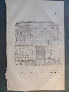 Uxmal Yucatán Gobernador Maya por Frederick Catherwood 1855 - Imagen 1 de 1