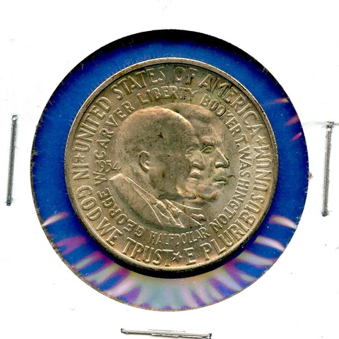 1954 S GW Carver Booker T Washington Silver Half Dollar #83 BU Uncirculated Coin Cover