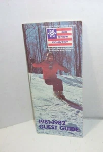 1981 82 Guest Guide Big Snow Country Skiing Upper Mich & Northern Wi vintage - Picture 1 of 4