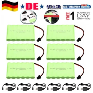 Batería 6x7,2V Ni-MH 2400mAh Batería AA Mignon SM-2P Slowfly Plug Crawler RC HBX - Imagen 1 de 9
