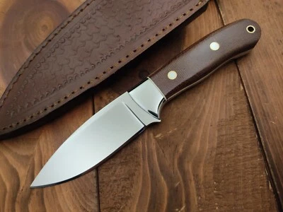 Custom Handmade 440c Steel Survival Camping Skinner Hunting Knife Fixed Blade - Image 1 of 4