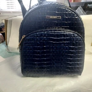 Brahmin Leontyne Collection Ink Blue Leather Chelcy Backpack Bag Purse New - Picture 1 of 8