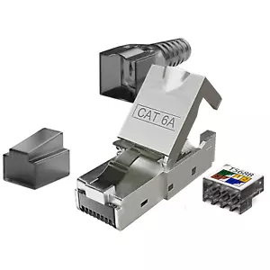 RJ45 Stecker Werkzeuglos LAN Netzwerkstecker Crimp Ethernet Patch Netzwerkkabel - Bild 1 von 77