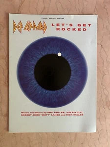 Def Leppard sheet music LET'S GET ROCKED (1992) 10 pages--P/V/G--(VG+ shape) - Picture 1 of 3