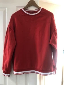 Red ASOS Sweatshirt Hardly Worn VGC - Picture 1 of 2