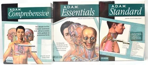 Lot 3 A.D.A.M. Medical Anatomy Software Pro Scholar Series Mac 1994 Cd-ROM New - Picture 1 of 6