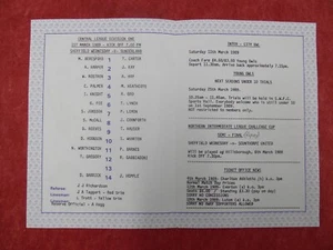 SHEFFIELD WEDS v SUNDERLAND | 1988/1989 | RESERVES | 1 MAR 1989 | UK FREEPOST - Picture 1 of 2