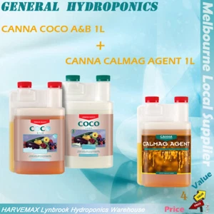 CANNA COCO A&B 2x1L CANNA CALMAG 1L Agent Hydroponics Plant Grow Nutrient Kit - Picture 1 of 1