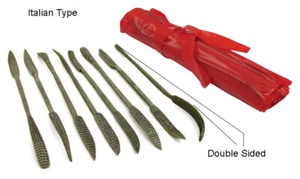 8pc Wood Rasp Riffler File Set Woodcarving Double Sided Heavy Duty 9-3/4” - Picture 1 of 4