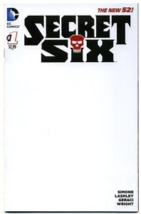DC Secret Six #1 BLANK Sketch Cover Variant - - Picture 1 of 1