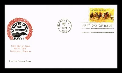 US COVER HORSE RACING FDC KENTUCKY DERBY 100TH ANNIVERSARY LIMITED EDITION - Image 1 of 2
