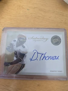 2010 Press Pass Demaryius Thomas RC On Card Auto Saturday Signatures Rookie Sp - Picture 1 of 4