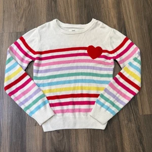 Play by Little Sleepies Strickpullover mehrfarbig gestreift Herzen Mädchen 8 mehrfarbig - Bild 1 von 3