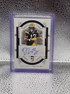 Dontayvion Wicks 2023 National Treasures Rc Auto PURPLE /49 SSP - Picture 1 of 3