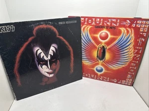 Kiss Gene Simmons Casablanca & Journey Greatest Hits Vinyl LP Record - Lot of 2 - Picture 1 of 6