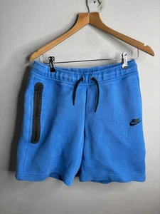 Nike Tech Fleece Shorts Herren XL blau Reißverschlusstasche Kordelzug Sport Freizeit Fitnessstudio - Bild 1 von 7
