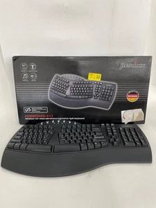 Perixx Periboard-612 Black Wireless Ergonomic Split Keyboard - Picture 1 of 7