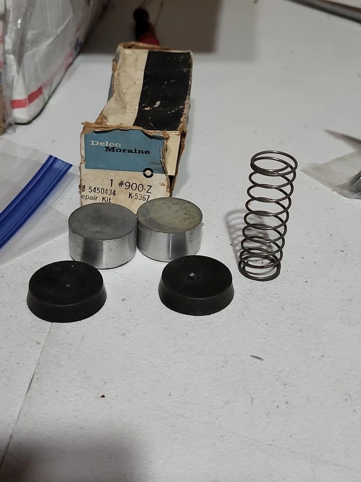 Kit de reparo de cilindro de roda traseira Chevrolet 1937-52 Gm# 5450434 Delco novo na caixa - Imagem 1 de 3