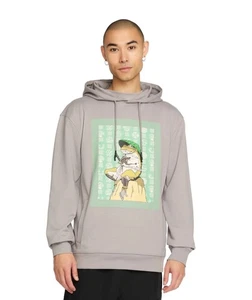 Sudadera con capucha pulóver Airwalk Samurai Frog para hombre nueva con etiquetas - talla M - gris púrpura - Imagen 1 de 6