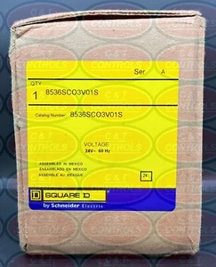 Square D 8536SCO3V01S Talla 1 24V CA Arranque Abierto Nuevo En Caja EE. UU. Stock - Imagen 1 de 7