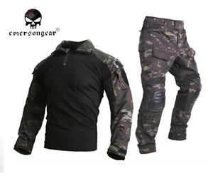 Emerson Assault Gen3 Combat Shirt Pants Suit Airsoft Tactical bdu Uniform MCBK - Picture 1 of 6