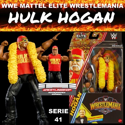 WWE MATTEL ELITE WRESTLEMANIA SERIE 41 HULK HOGAN WRESTLING FIGUR LEGENDS NWO