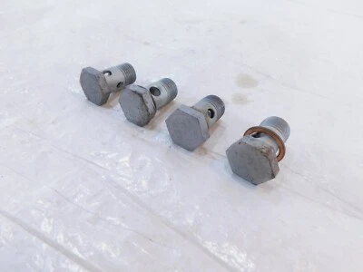 BMW F650 F650GS F650CS & R1200C R1200 Oil Pipe Hose Hollow Banjo Bleeder Bolts - Image 1 of 4