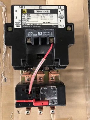 Arrancador de motor Square D Nema talla 3 8536SEO1V02H20S con relé de estado sólido nuevo Foto 1 de 3