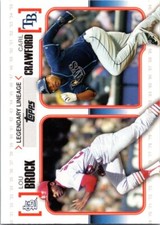 2010 Topps - Legendary Lineage   #LL-49 Lou Brock / Carl Crawford