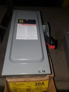 Square D H221N 30A Sicherheitsschalter - Grau - Bild 1 von 4