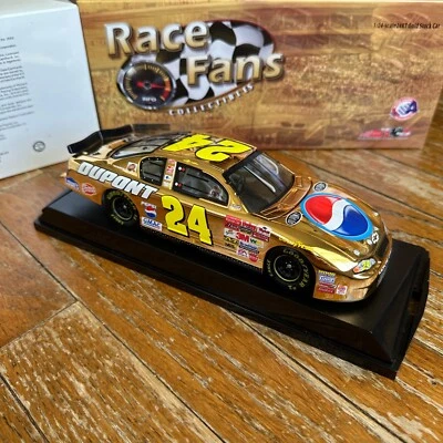 1/24 ACCIÓN Race Fans #24 Jeff Gordon Pepsi Oro 24kt Talladega 2002 Monte Carlo Foto 1 de 4