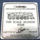 Lionel 29-601 Fine Pewter Collectible Ornament - The Scale Hudson #700E